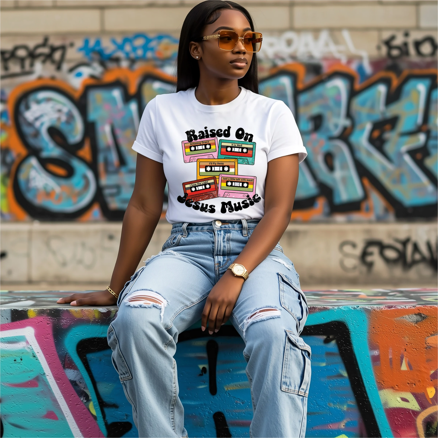 Raised On Jesus Music T-Shirt