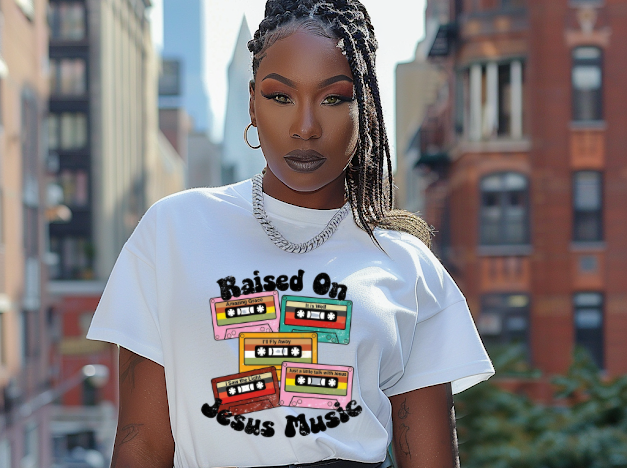 Raised On Jesus Music T-Shirt